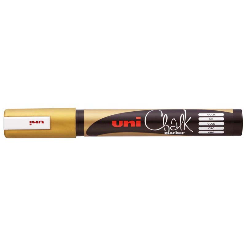 Uni Marker PWE 5m Kreda Zlatni 52132