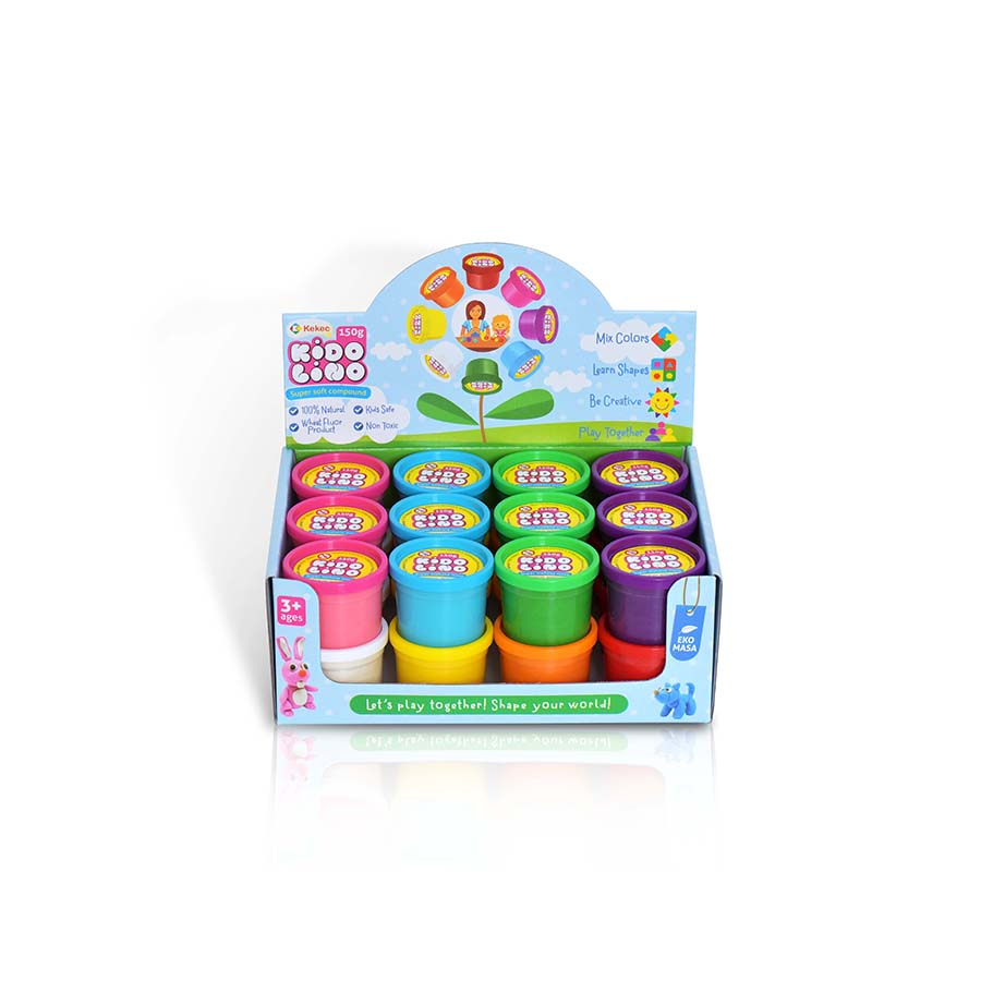 Plastelin 24/1 Kidolino čašica Display Kekec