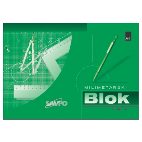 Milimetarski Blok A4
