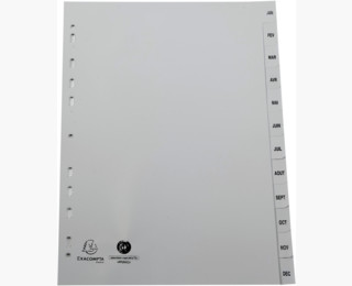 Razdjelnik 1/12 Pvc JAN/DEC 1812E