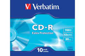 CD-R 700 Verbatim Slim 1/10 43415