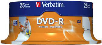 DVD-R 4,7gb 16x Verb.1/25 Printable 43538