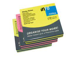 Notes Info 75x75/80L.neon Mix Pack 5854-21