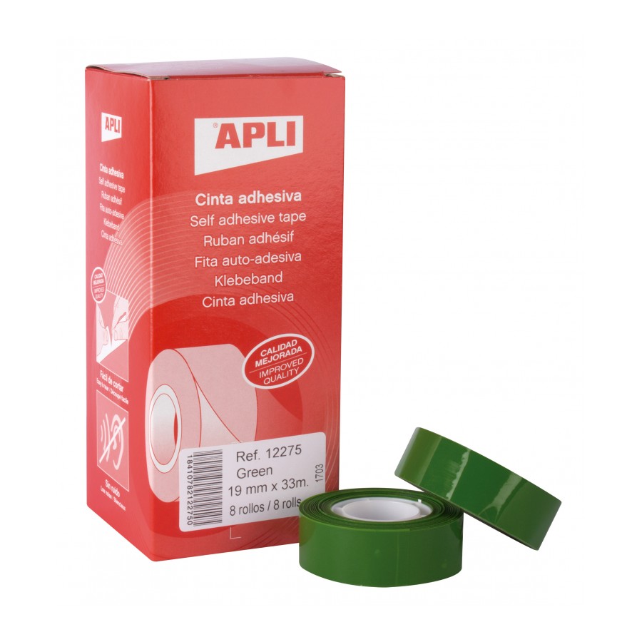 Selotejp 19mmx33m Zeleni 12275 Apli