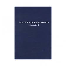 Dostavna Knjiga Za Mjesto