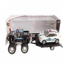 Auto Policijski Set Dzip I Automobil Frikcioni 18x63x16cm