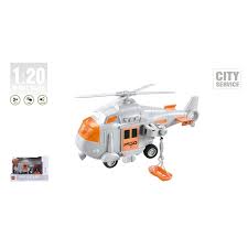Helikopter 1:20 Spasilacki Sivi Sa Zvukom I Svetlom WY760E