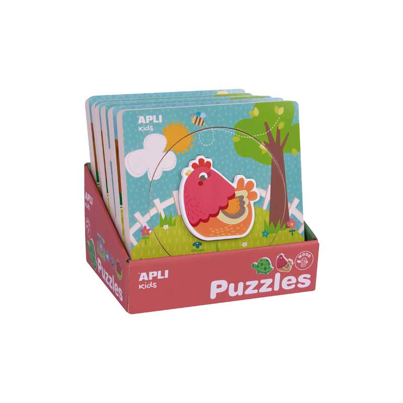 Puzzle Layers Animals 6/1 17651 Apli 