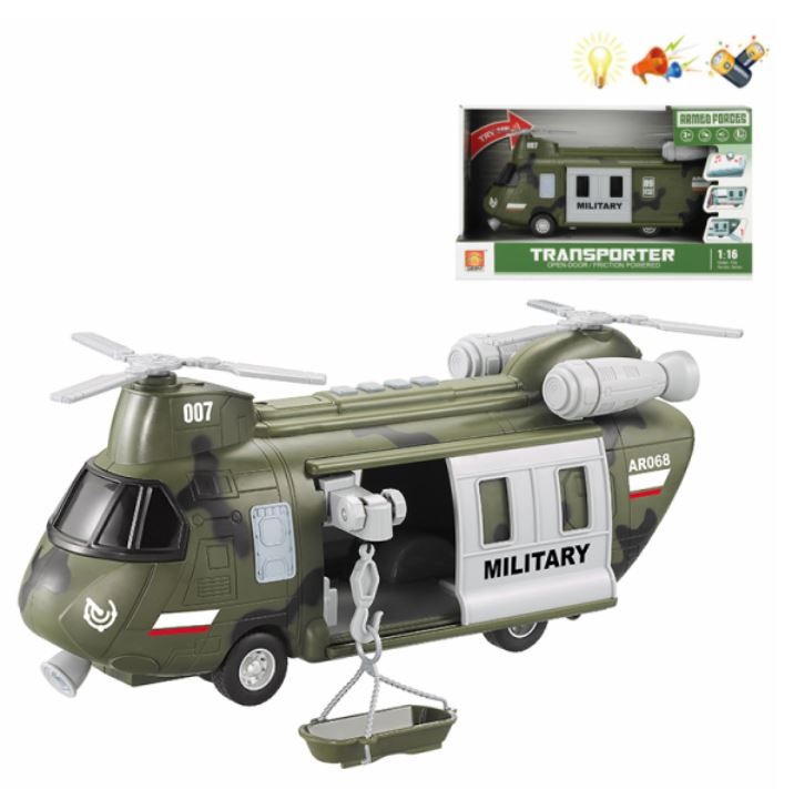 Helikopter 1:16 Vojni Zeleni Sa Zvukom I Svetlom WY641A Mag
