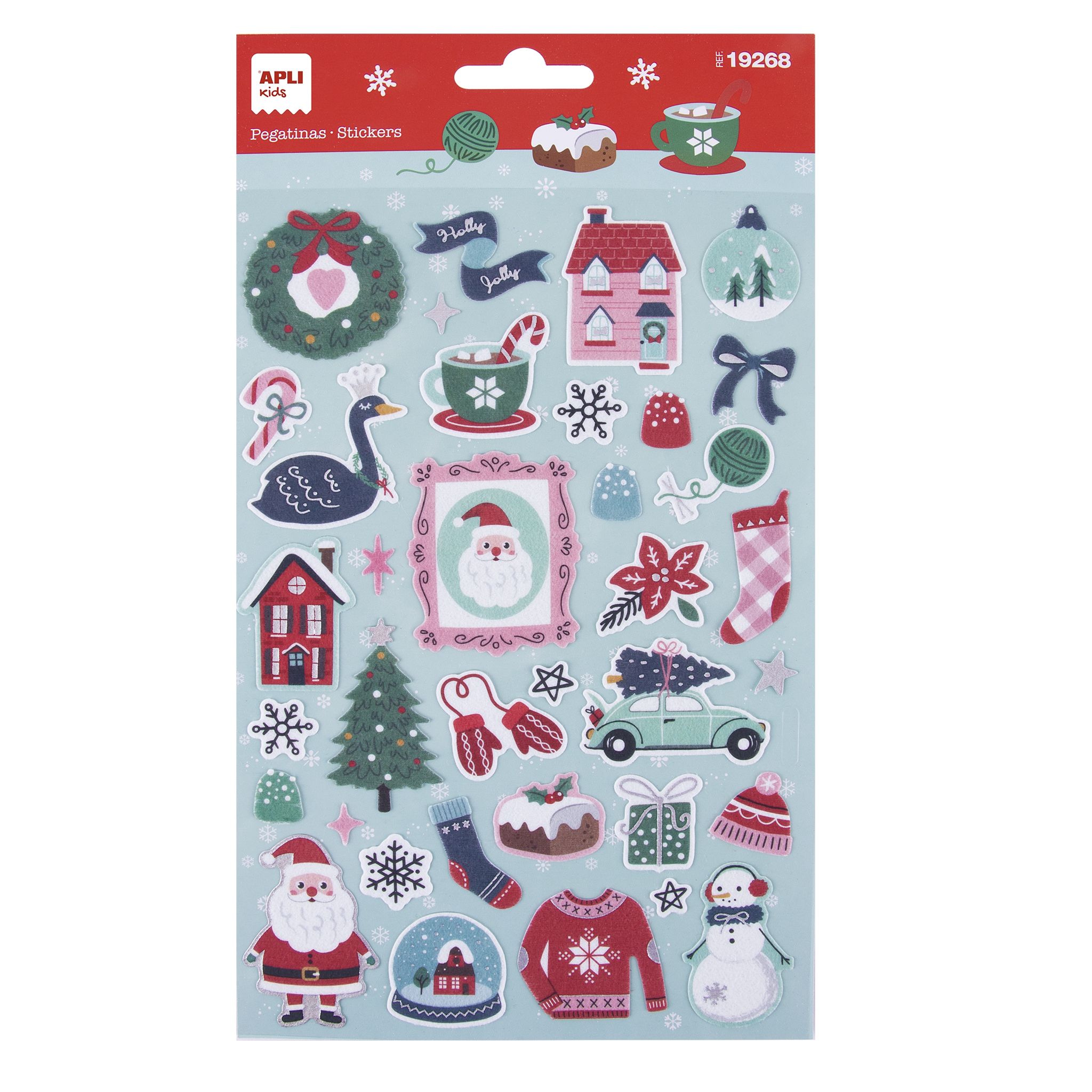 Naljepnice 19268 Holly Jolly Christmas Apli