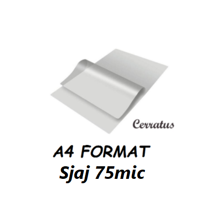 Folija Za Plastif. A4 80mic Sjaj 1/100 Bigz