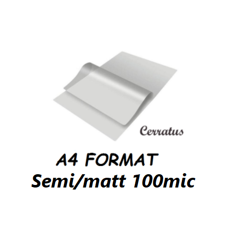 Folija Za Plastif. A4 100mic Mat.