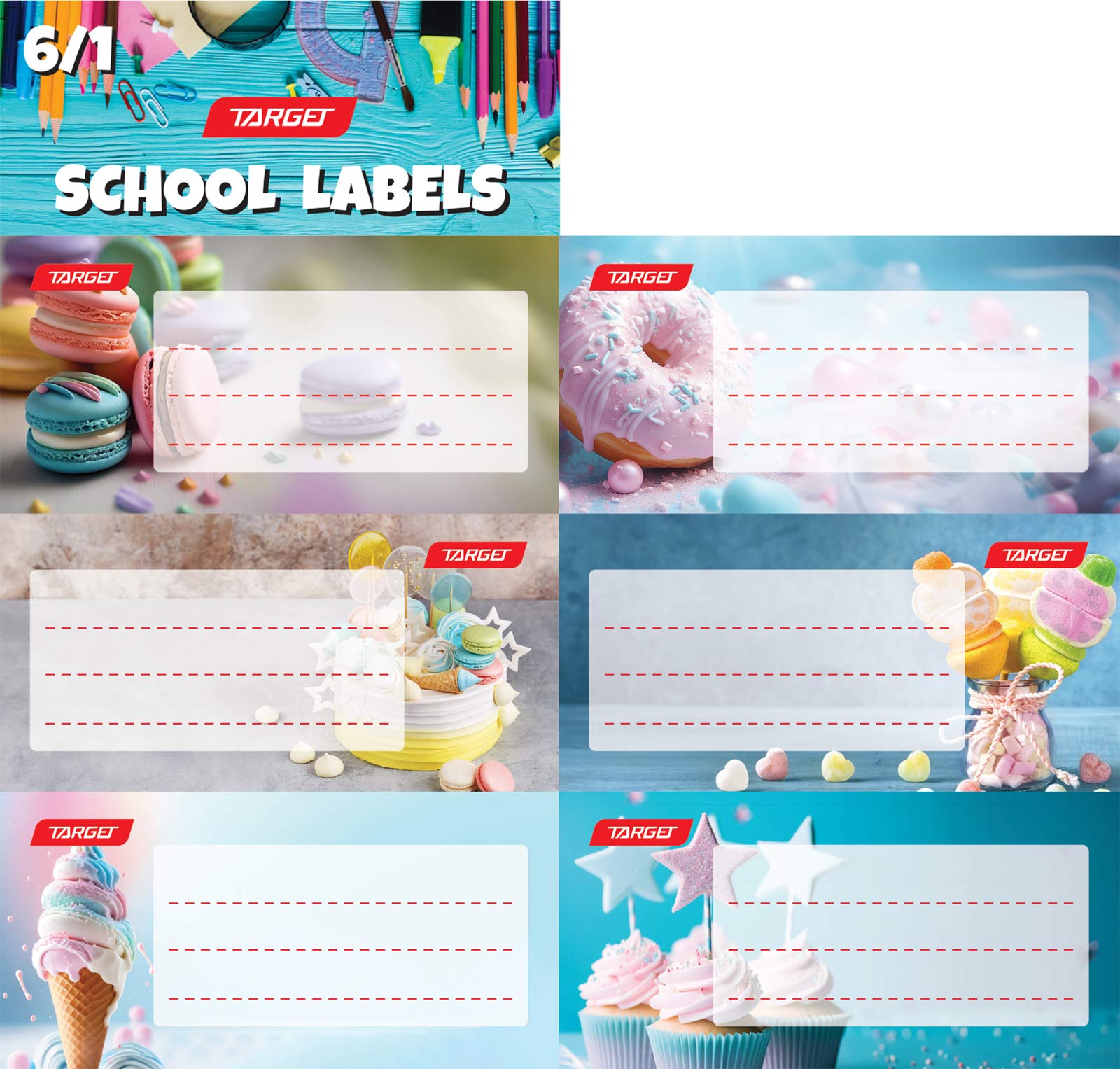 Naljepnice 6/1 Target Perfume 26419