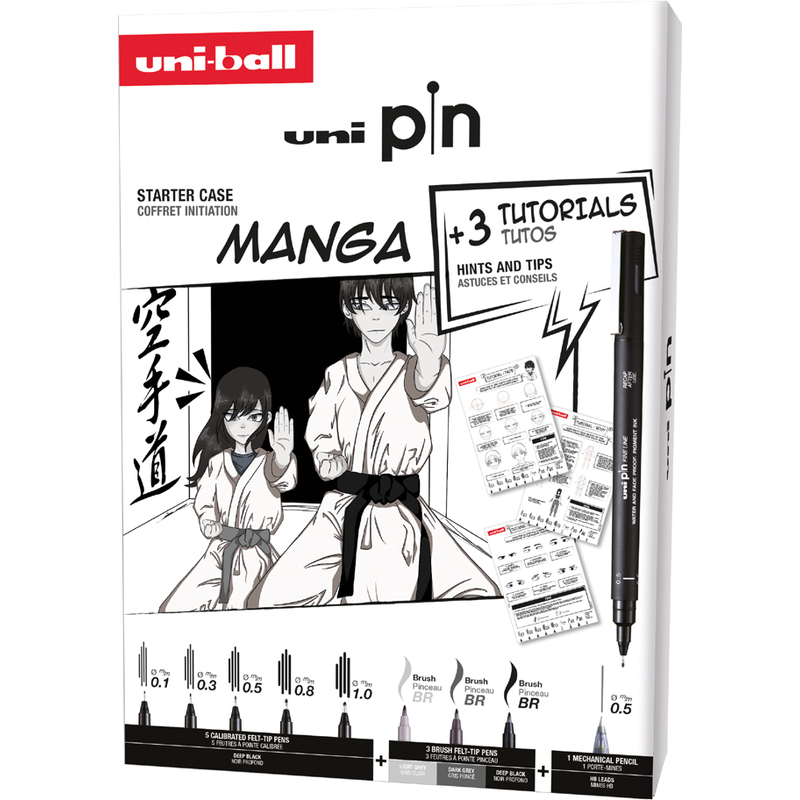 Uni Pin Set Markera Manga+teh.ol. U Kutiji