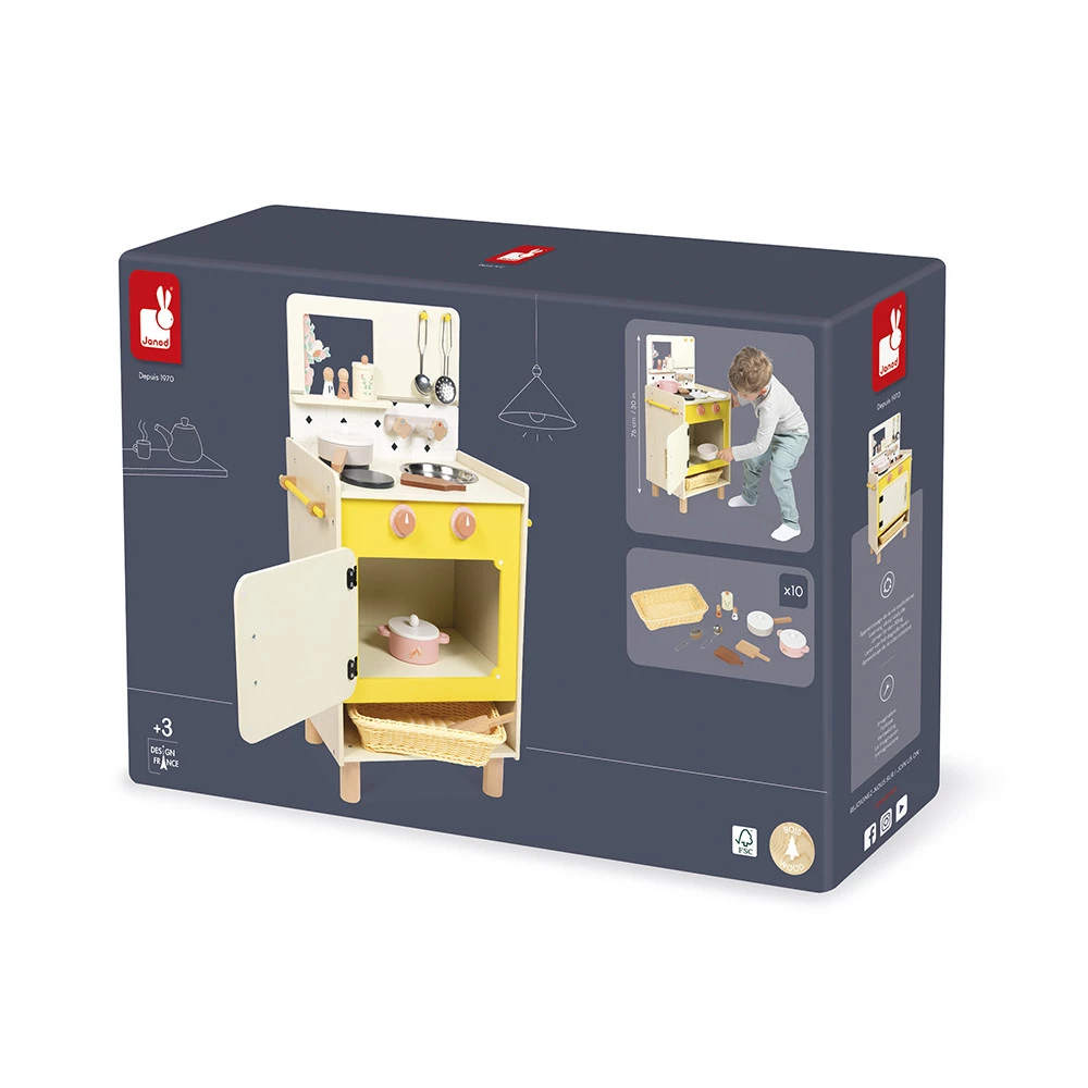 Drvena Kuhinja Shiny Grandma žuta J06641 Janod