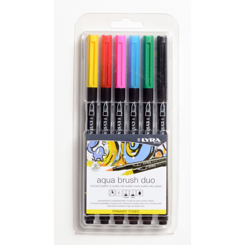Flomaster četkica 6/1 Aqua Brush Primary L6521060 Lyra 