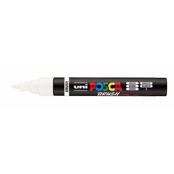 Marker Uni PC-5br Brush Posca Bijeli 