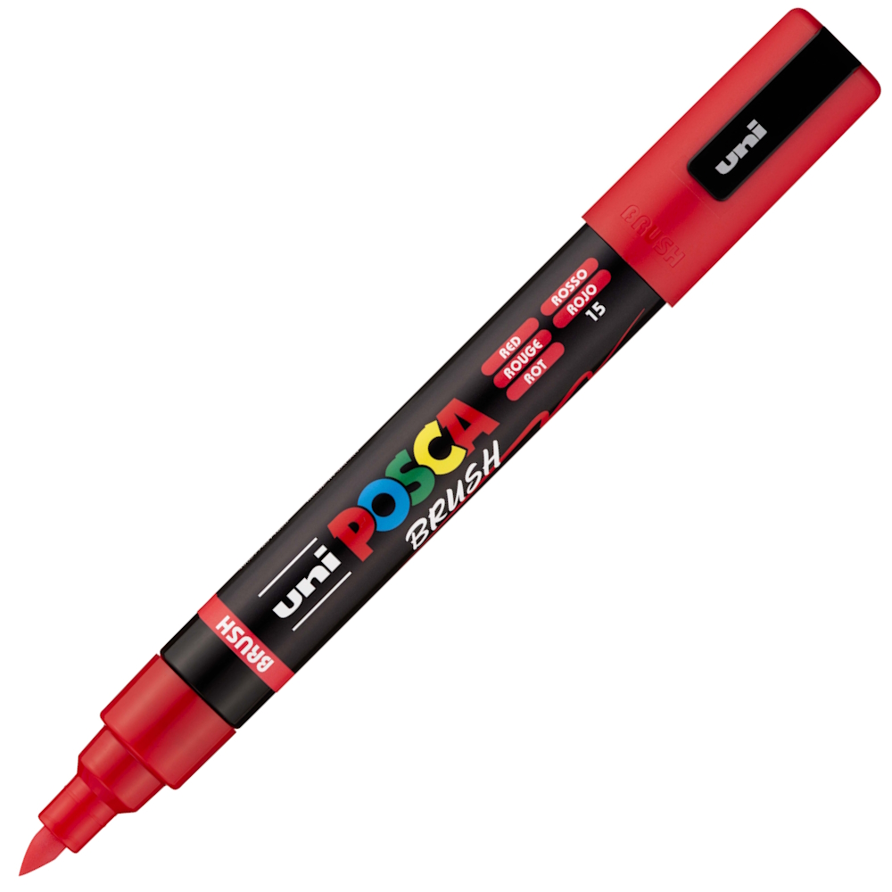 Marker Uni PC-5br Brush Posca Crveni