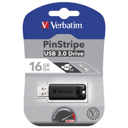 Usb 16gb Verbatim 3.0 Black 49316