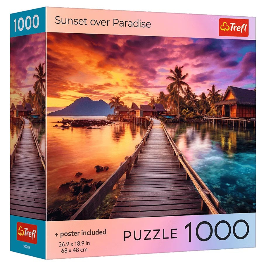 Puzzle 1000  Poster Sunset Over Paradise 99288 Trefl