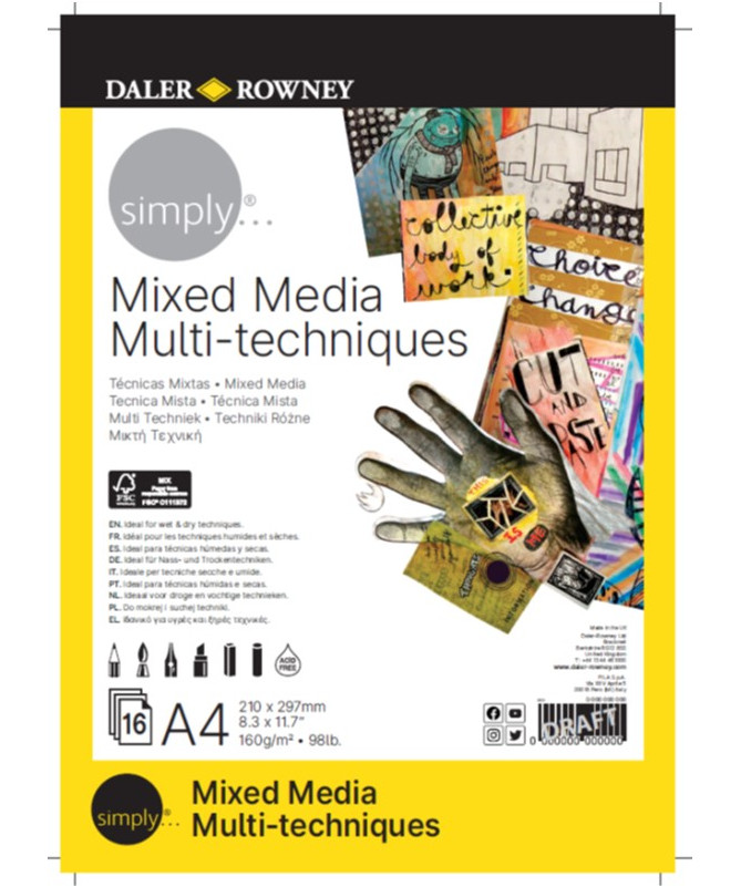 Blok Simply Mixed Media  A4 30L 160g 43773640