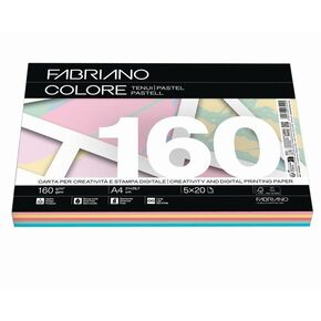 Fabriano Colore A4 160g Mix Pastel 100L 19100815