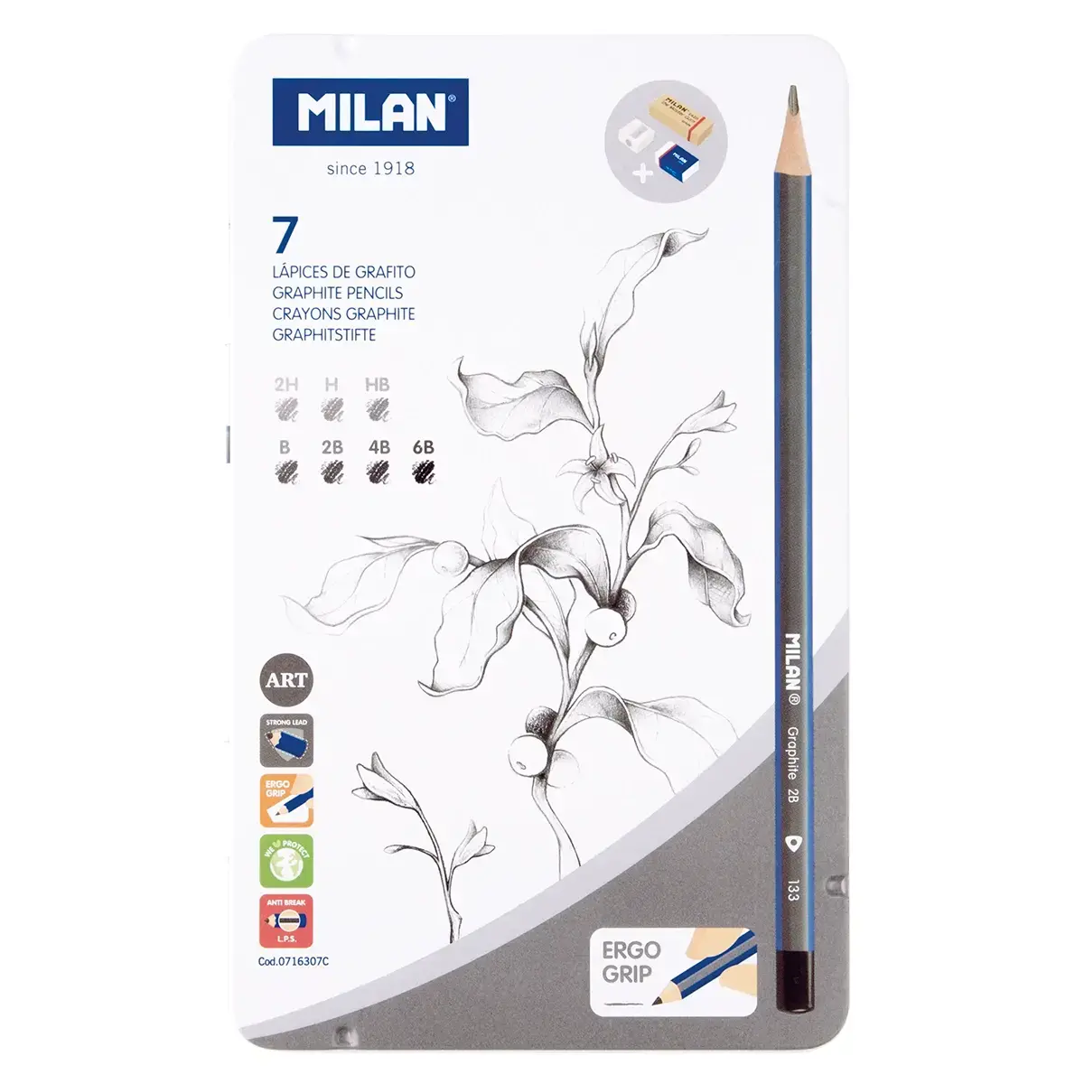 Graf.ol. Milan 1/7 + Gumice Metal Box 0716307C