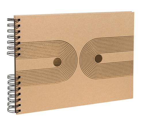 Foto Album 32X22cm 50L Spirala Graphik Kraft Exa 16749E