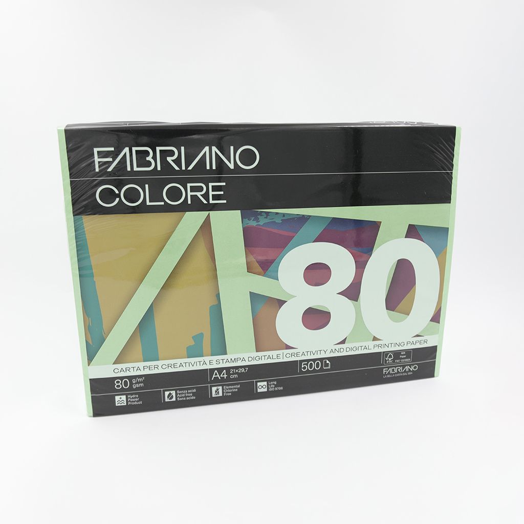 Fabriano Colore A4/80g Verde Pisello 500L 74221297 Bright
