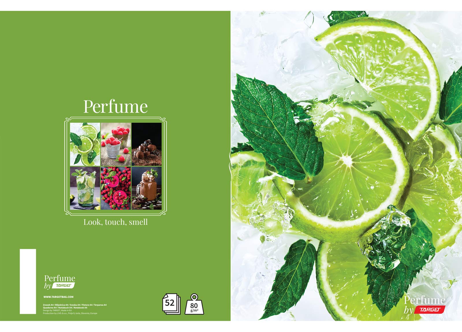 Sveska A4 čista Perfume 16540 Target
