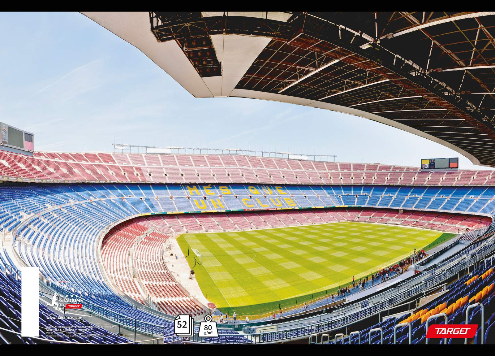 Sveska A4 čista Target Stadiums 21651