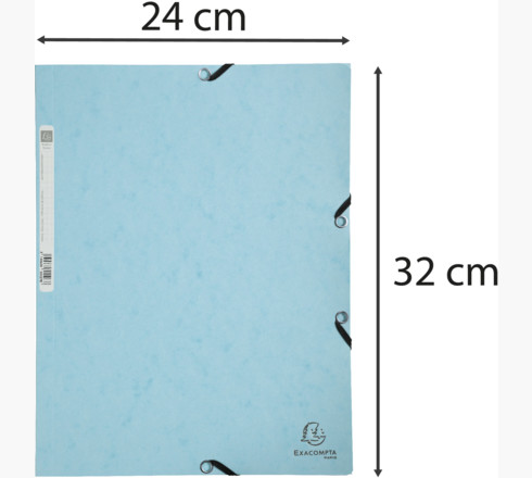 Fascikla Sa Lastikom A4 Aquarel Plava 55528E