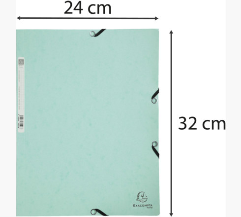 Fascikla Sa Lastikom A4 Aquarel Zelena 55533E