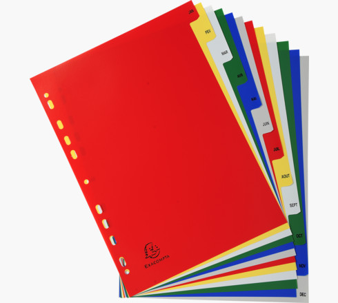 Razdjelnik A4 Jan-dec U Boji 95e 